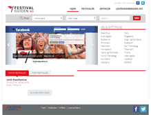 Tablet Screenshot of festivalguiden.no